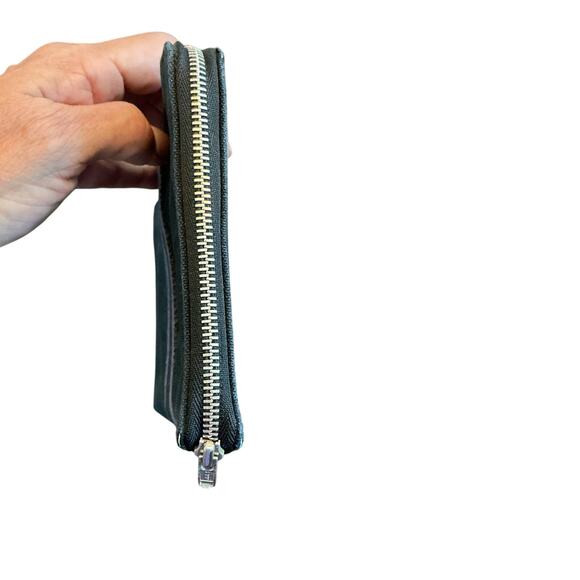 Authentic HERMÈS Fourre Tout Zip Wallet Organizer Charcoal Canvas Extra Large - Picture 15 of 16